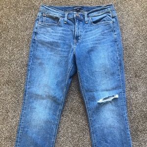 J. Crew Mercantile Distressed Crop Jeans